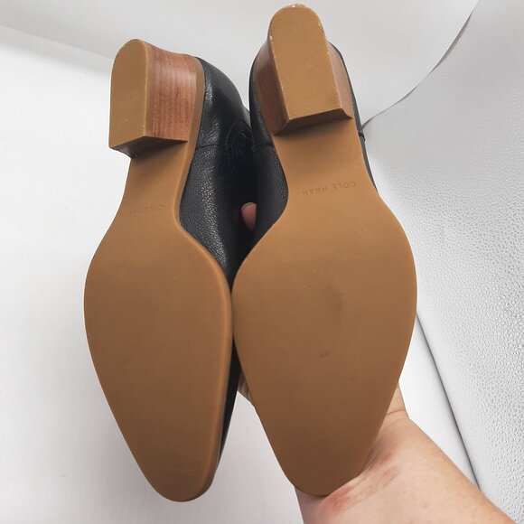 Cole Haan Womens Black Leather WW16414 Booties Grand os Size 7B - Picture 2 of 5